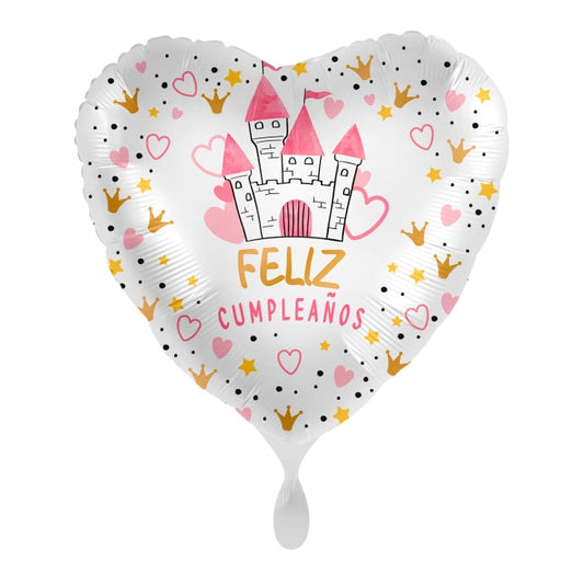 Globo Foil Castillo Corazón 43 cm