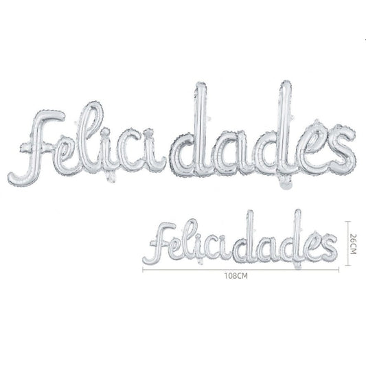 Globos Foil Letras 'Felicidades'