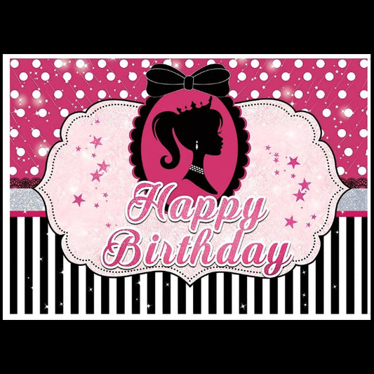 PANCARTA HAPPY BIRTHDAY PRINCESA TELA 100*150CM
