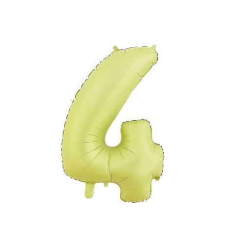 Globo Foil Número 80 cm (32") Amarillo Verde