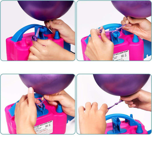 Inflador Eléctrico de Globos Fucsia