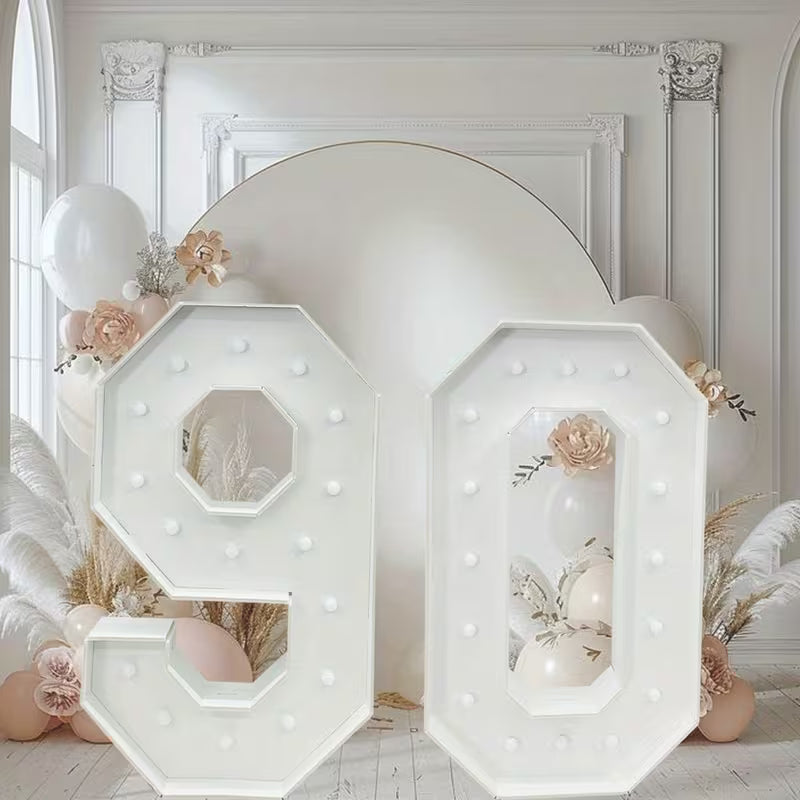 Número Luminoso KT 100cm con Luz Blanca o Amarilla