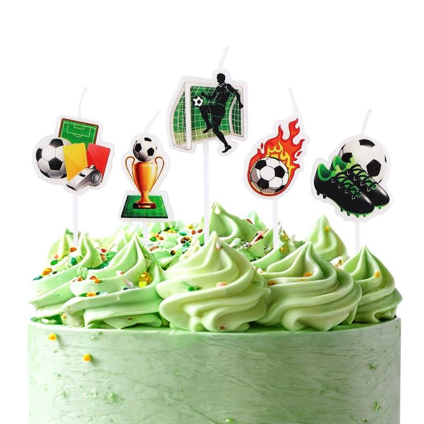 Velas de Fútbol para Tarta – Pack 5 uds