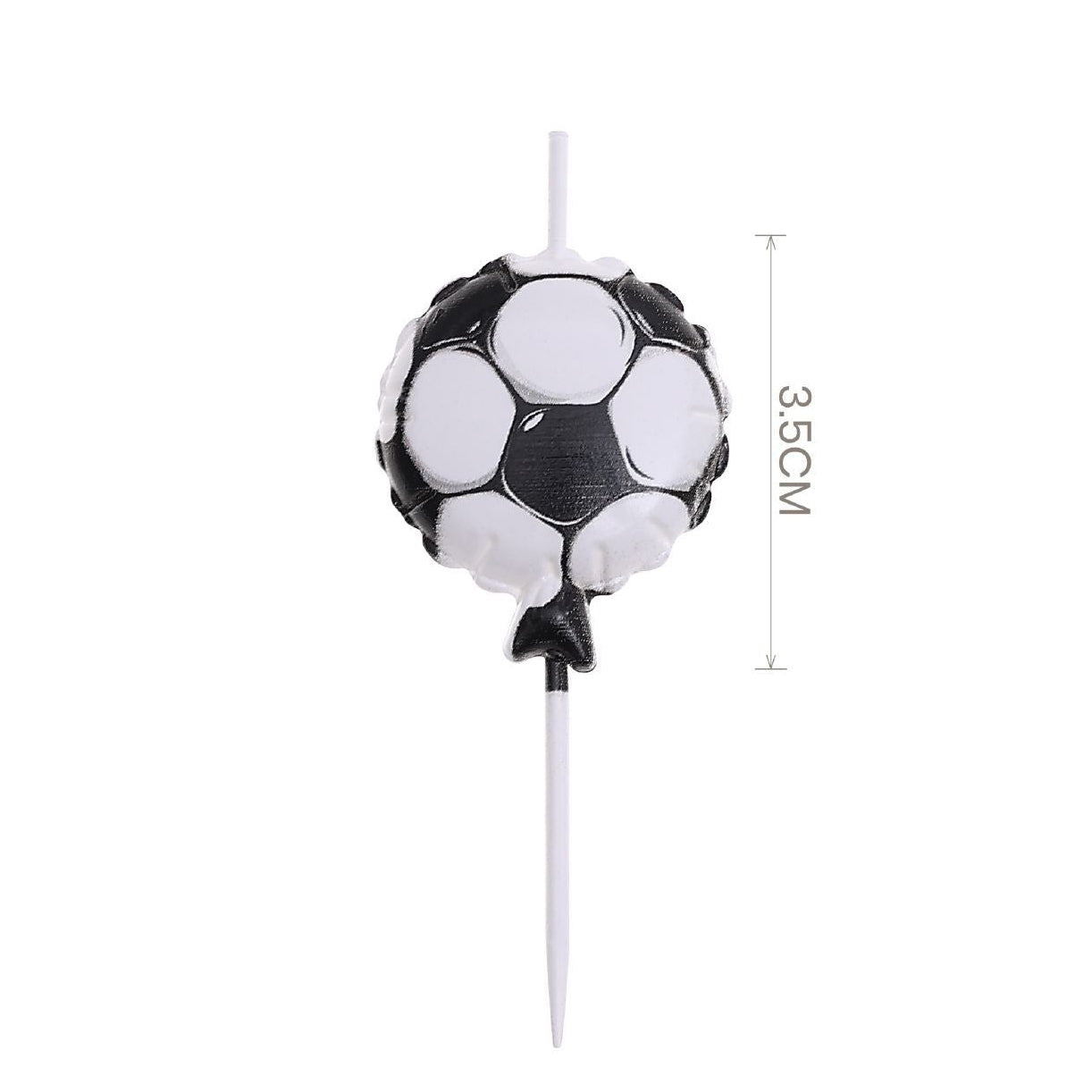 Vela Balón de Fútbol 3,5 cm Pack 5 uds