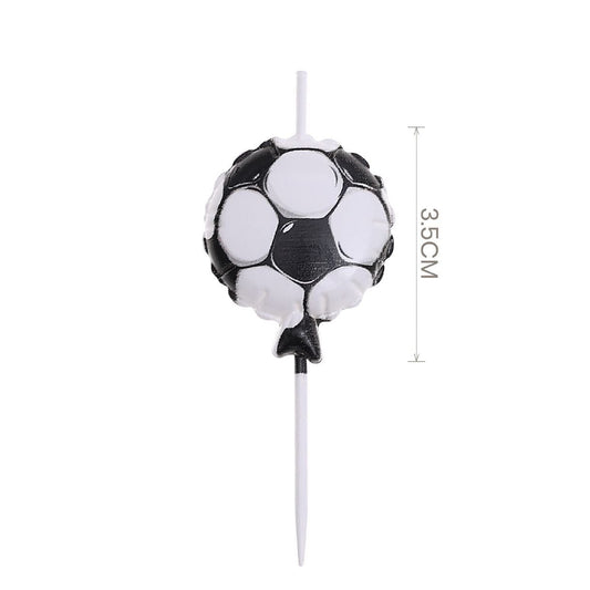 Vela Balón de Fútbol 3,5 cm Pack 5 uds