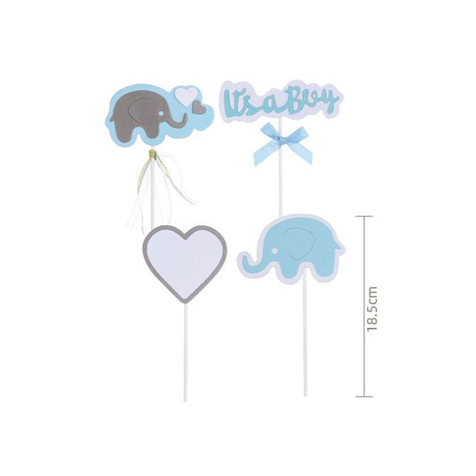 Topper Tarta «It's a Boy / It's a Girl» 4 uds