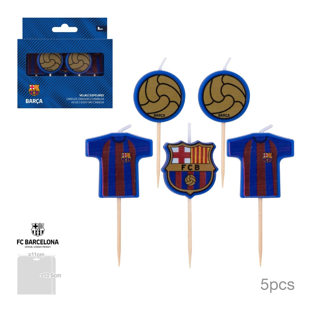 Velas Balones y Camisetas Cumpleaños 5 uds