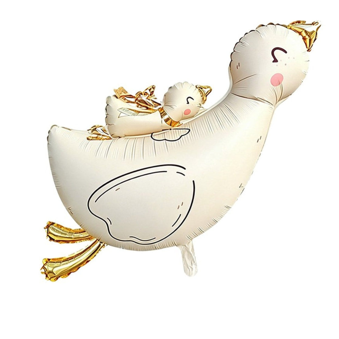 Globo Mylar Pato con Patito 96 x 65 cm