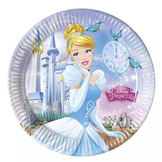 Platos Cenicienta 23cm 8uds