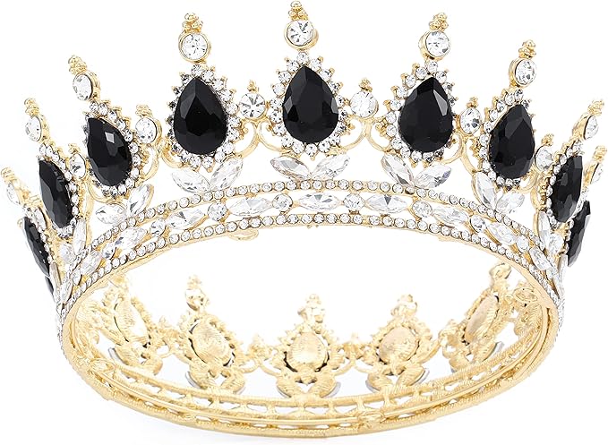 Corona Barroca de Diamantes de Imitación 12cm
