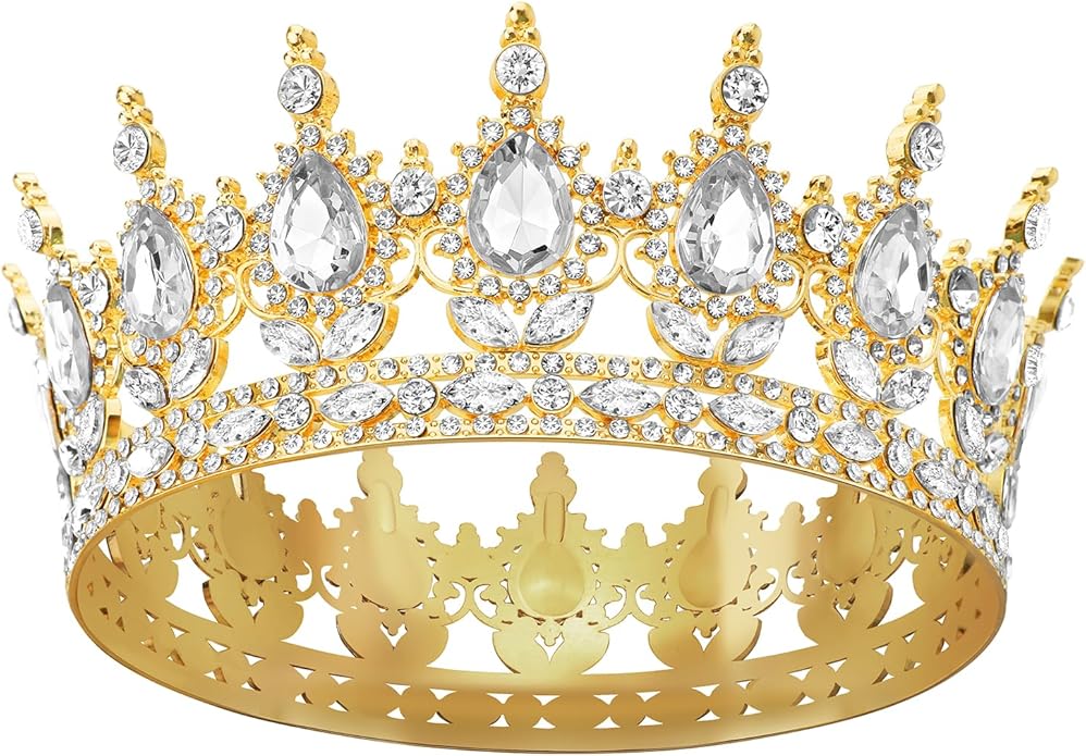 Corona Barroca de Diamantes de Imitación 12cm