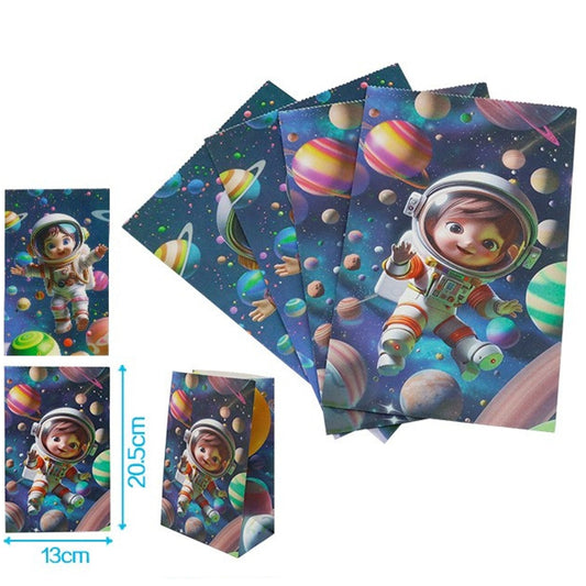 Bolsas de Papel Astronauta 13 x 20,5 x 8 cm 4 uds