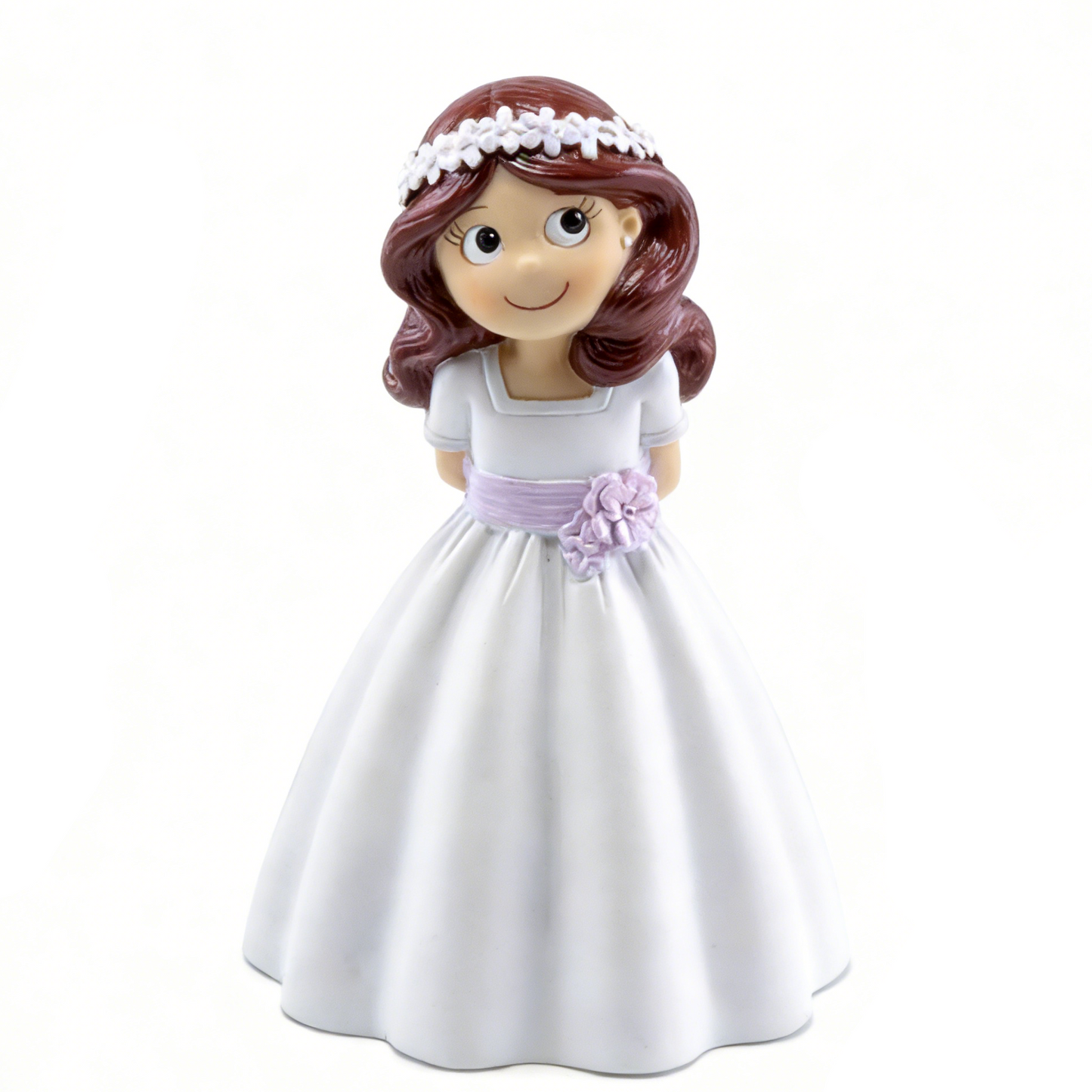 Figura Tarta Niña Comunión con Fajín 17 cm