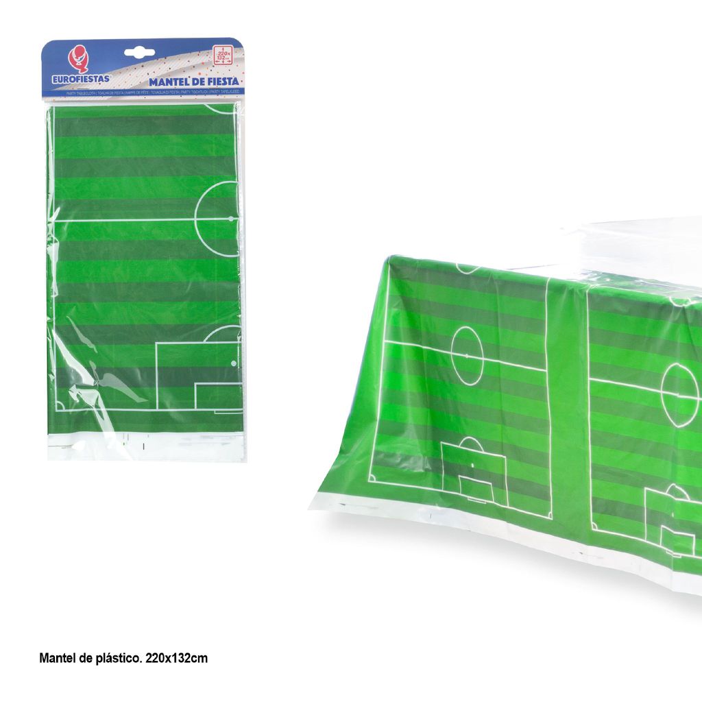 Mantel Plástico Campo de Fútbol 220x132 cm