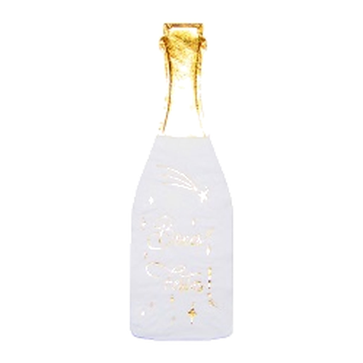 Servilletas de Papel Botella de Champán Blanco y Dorado 10 uds