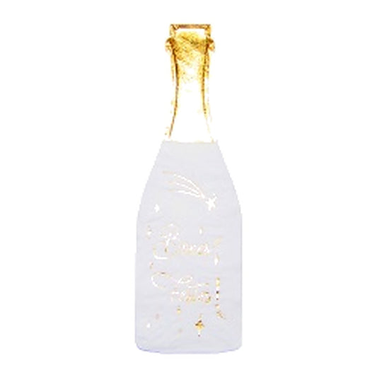 Servilletas de Papel Botella de Champán Blanco y Dorado 10 uds