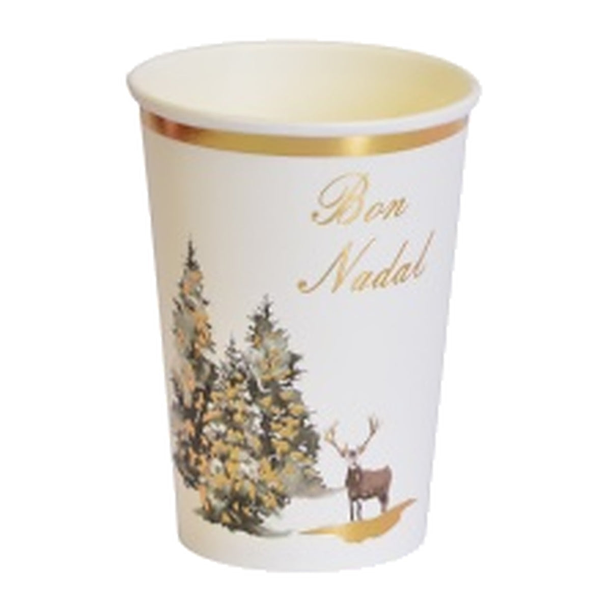 Vasos de Cartón Bon Nadal Bosque Nevado 6 uds