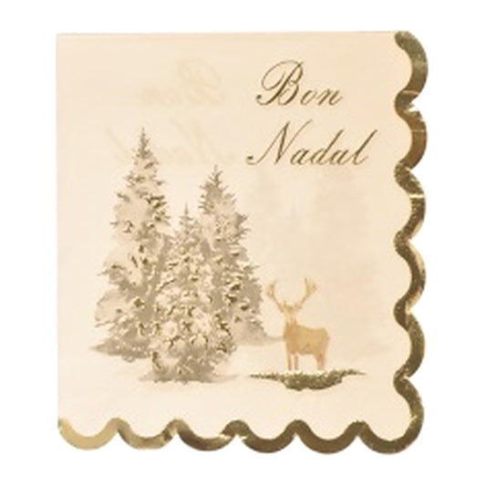Servilletas de Papel Bon Nadal Bosque Nevado 33 x 33 cm 10 uds