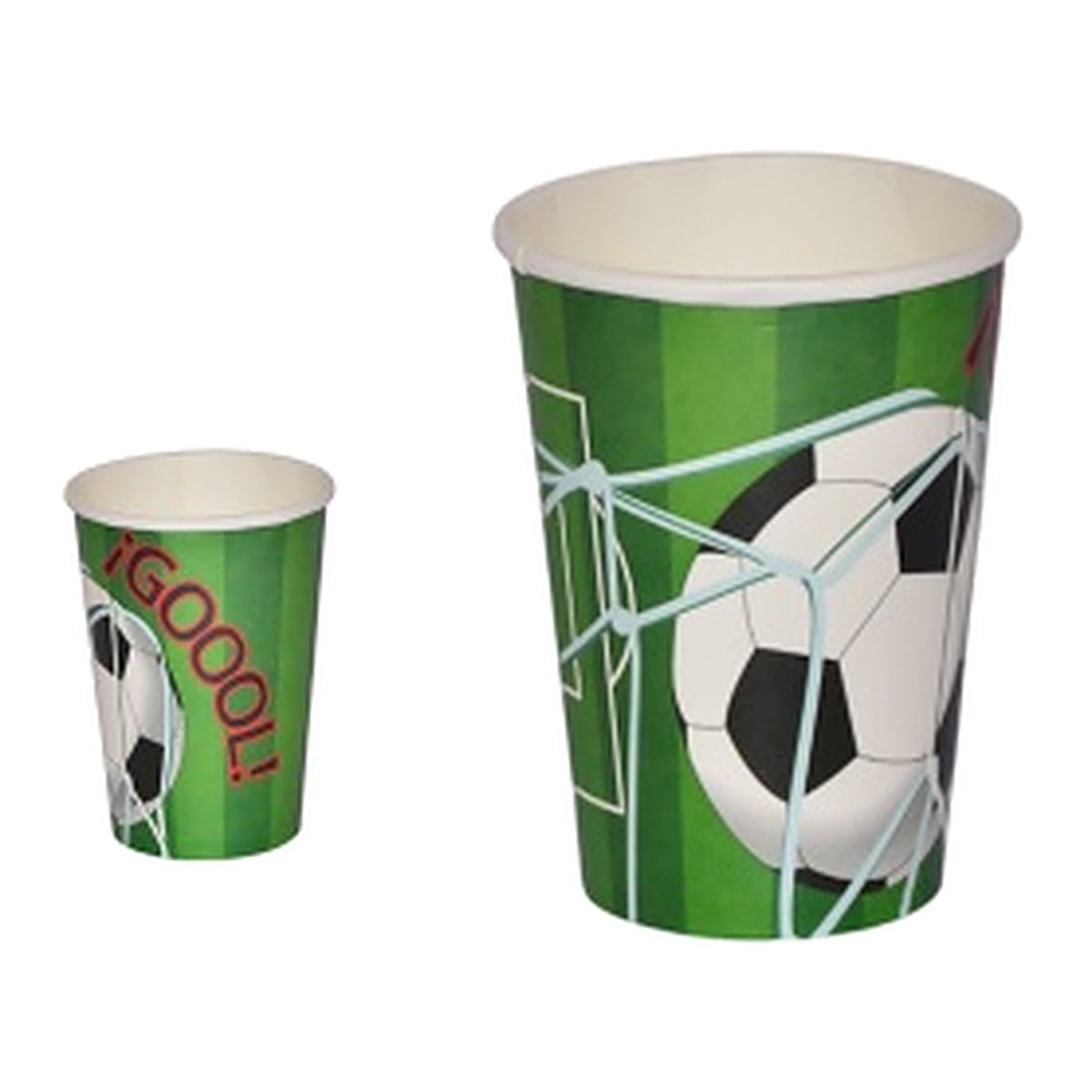 Vasos de Cartón Temática Football 6 uds