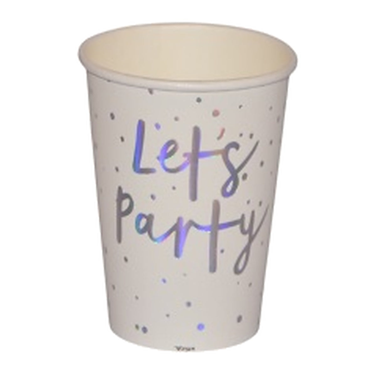 Vasos de Cartón Let's Party Plateado 6 uds