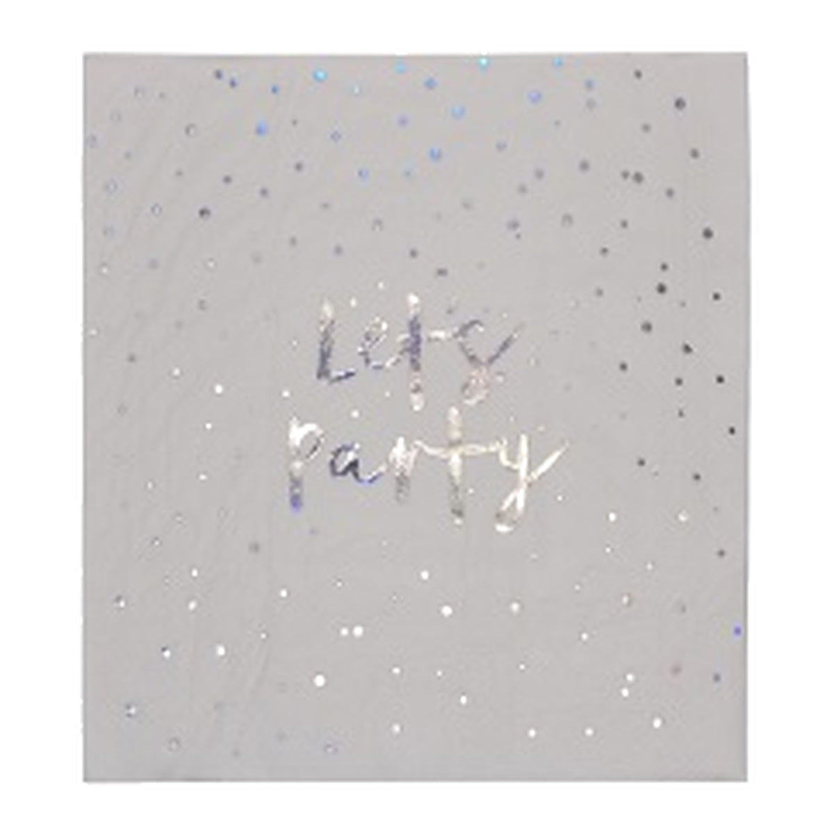 Servilletas de Papel Let's Party Plateado 33 x 33 cm 10 uds