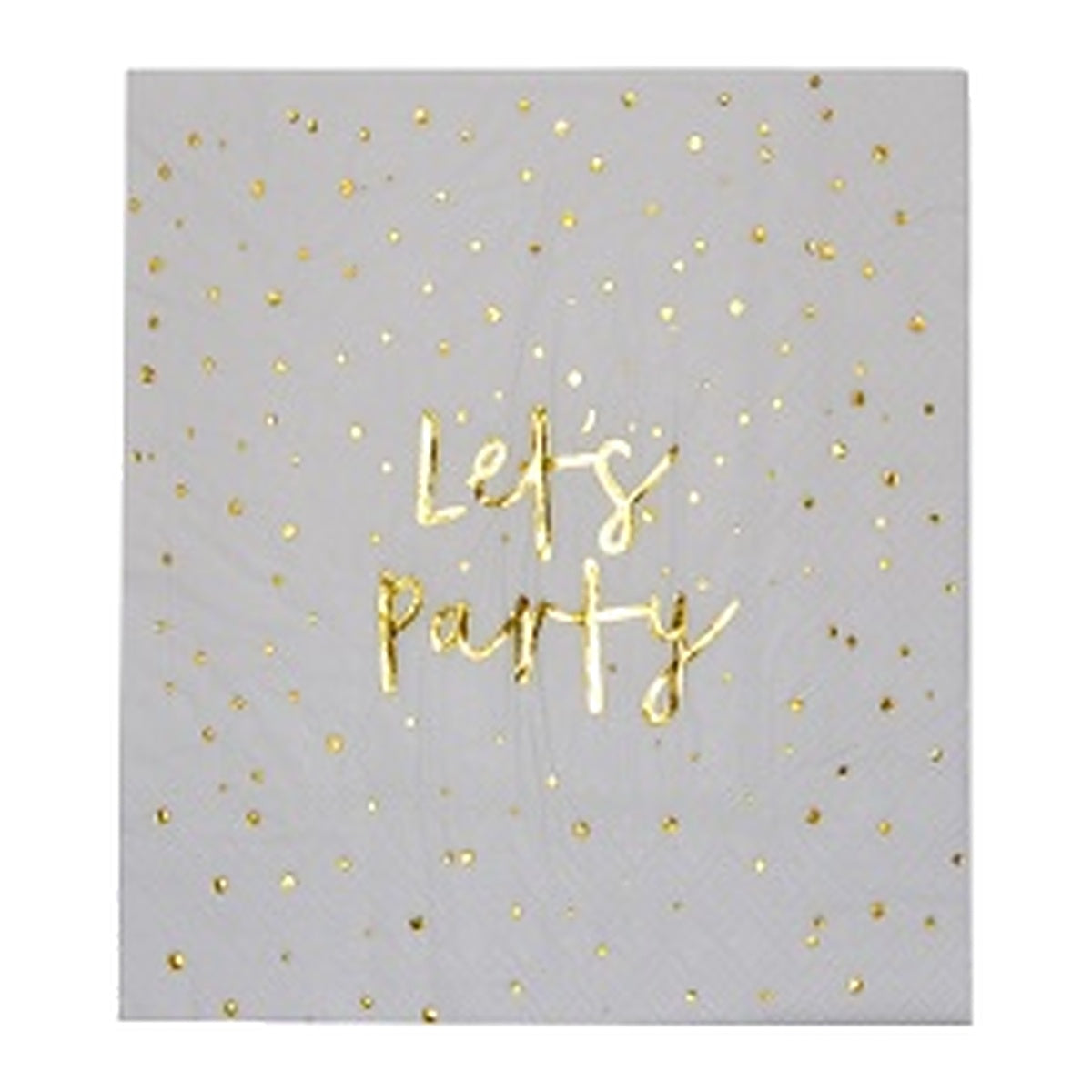 Servilletas de Papel Let's Party Dorado 33 x 33 cm 10 uds