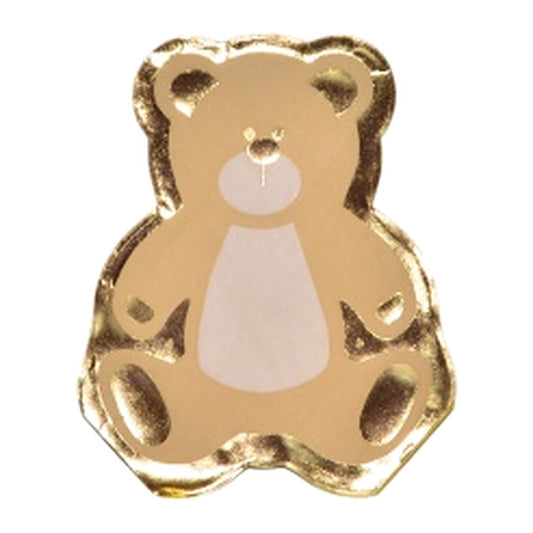 Servilletas de Papel Forma de Oso Dorado 33 x 33 cm 10 uds