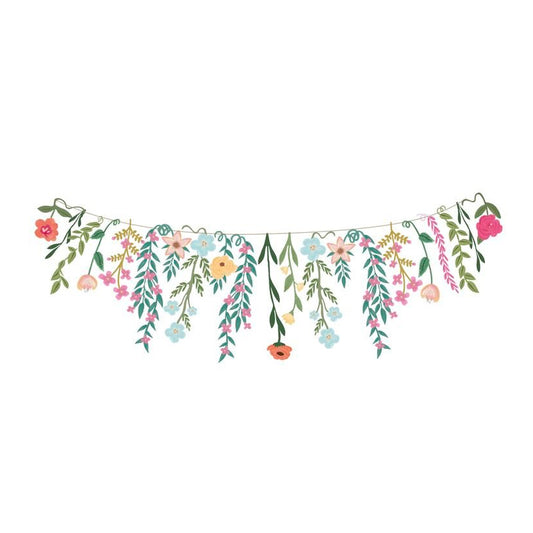 Guirnalda Floral Carton 22 Piezas 3m