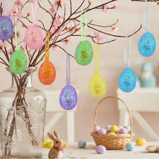 COLGANTE HUEVO PASCUA COLORES 3*4CM