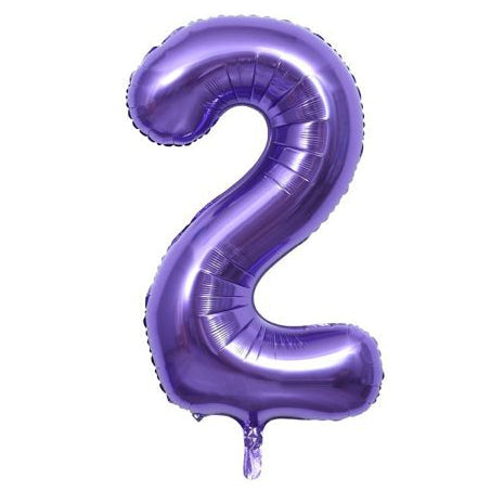 Globo Foil Número Gigante 100 cm (40") Morado Oscuro