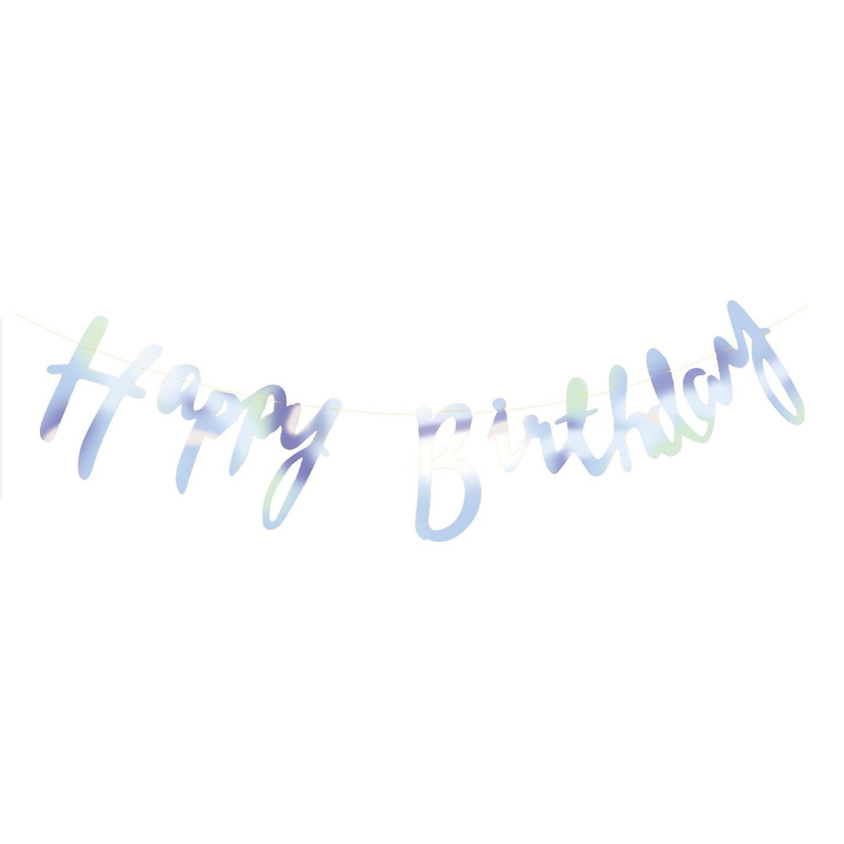 Guirnalda Letras Happy Birthday Iridiscente 2,5 m