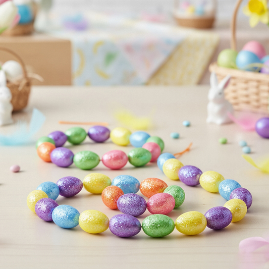 ADORNO CADENA DE HUEVOS PASCUA 2.5*3.5CM