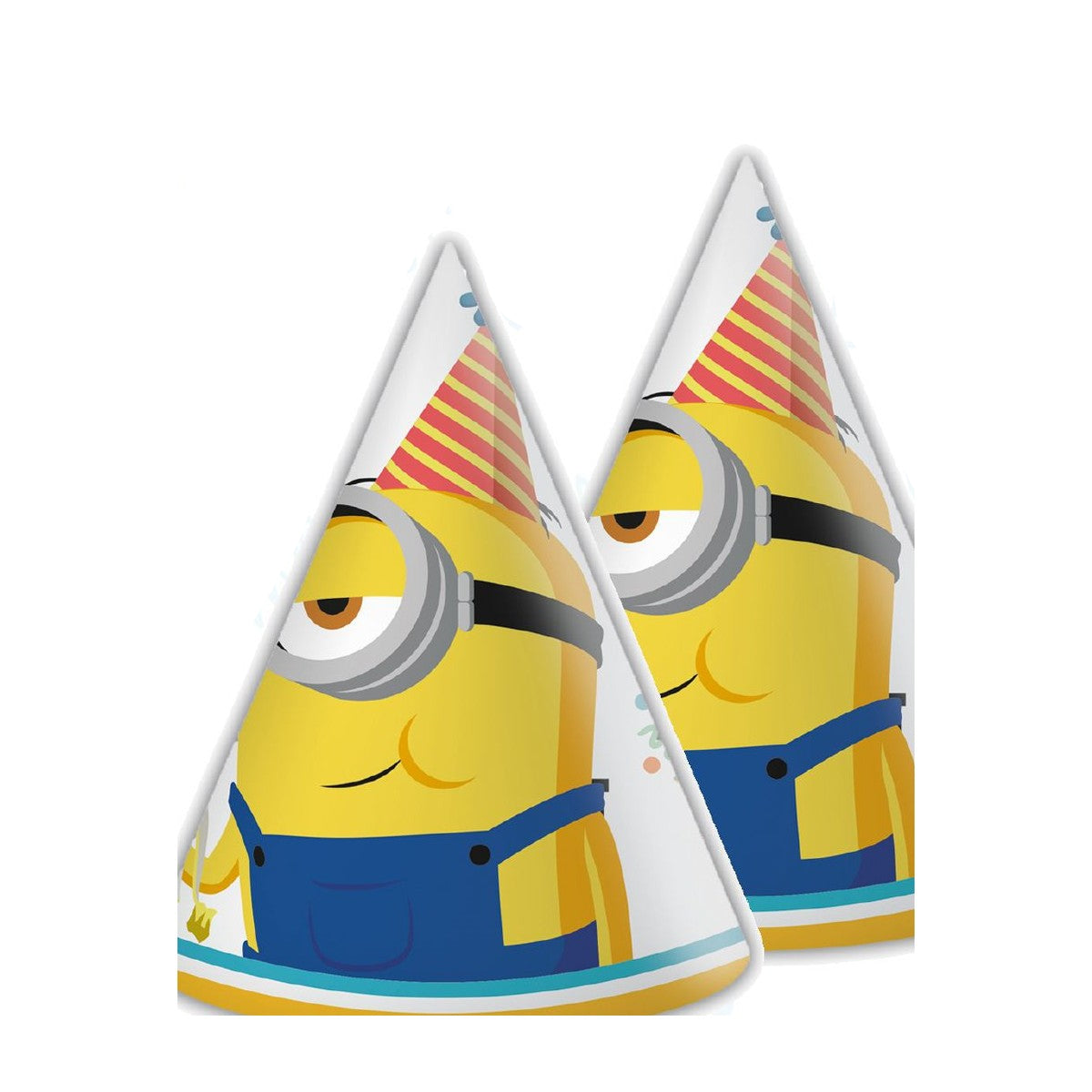 Gorros cono Minions 6 uds