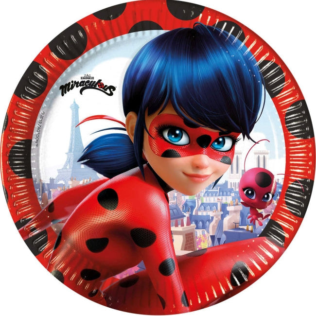 Platos Ladybug 23cm 8uds