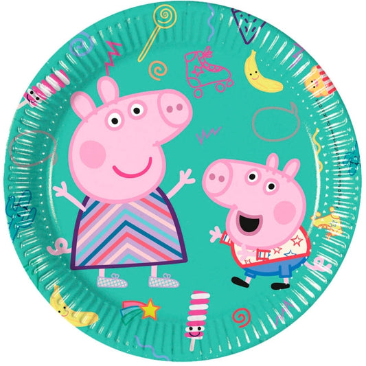 Platos Peppa Pig Verde 20cm 8uds