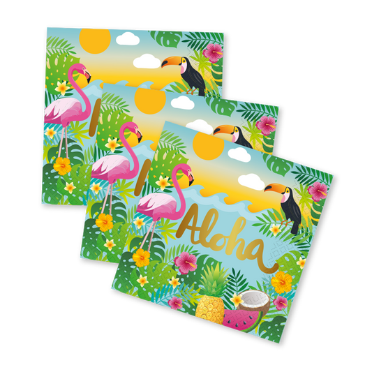 Servilletas Papel Aloha Hawai 33x33cm 20 uds