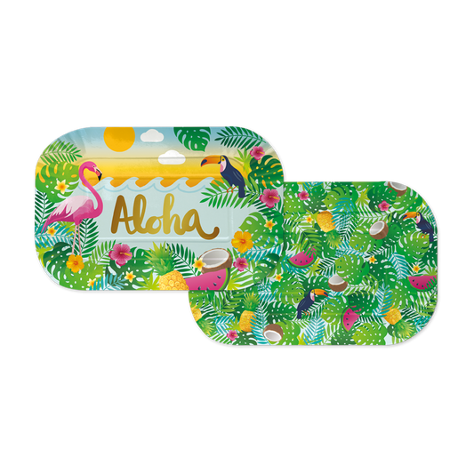 Bandejas Papel Aloha Hawai 30x20cm FSC 2 uds