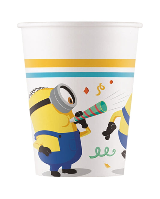Vasos de Papel Minions Spirit 200ml Pack 8 uds