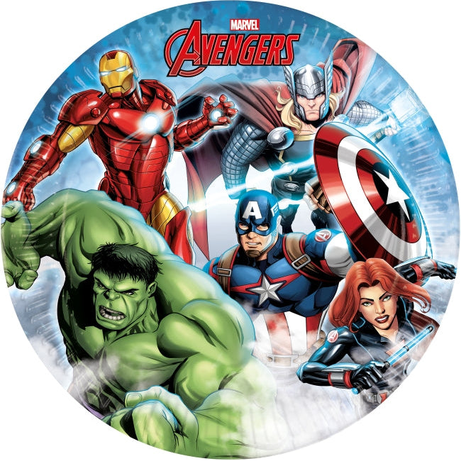Platos de Papel 23cm Avengers Infinity FSC 8uds