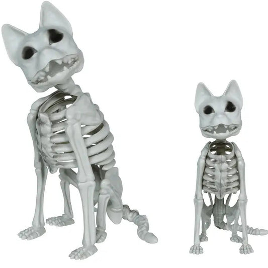 Esqueleto de Gato de PVC 37 cm para Halloween