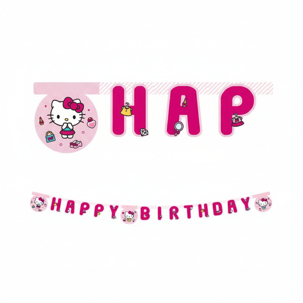 Guirnalda Happy Birthday Hello Kitty Papel
