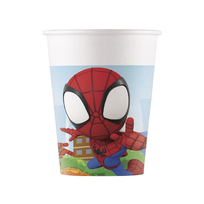 Vasos Papel 200ml Spidey y Sus Amigos FSC 8 uds