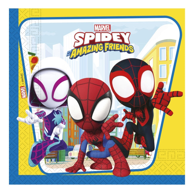 Servilletas 33x33cm Spidey y Sus Amigos 20 uds