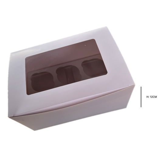 Caja para 6 Cupcakes Alta 12 cm