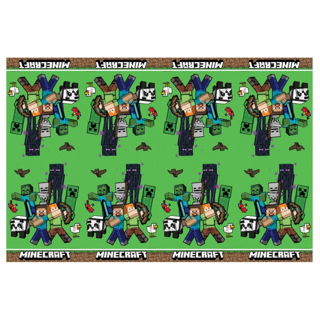 Mantel Plastico Minecraft 120 x 180cm 1ud