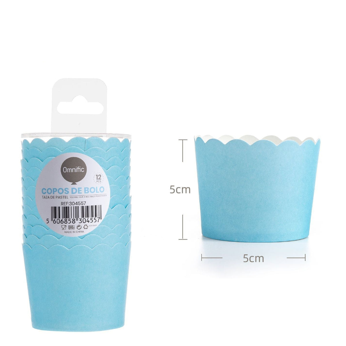 Cápsulas para Cupcakes con Borde Festoneado 5 x 5 cm 12 uds
