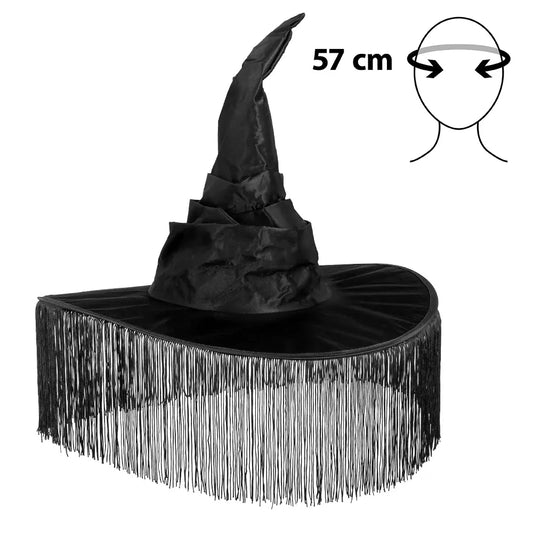 Sombrero de Bruja Wicca con Flecos