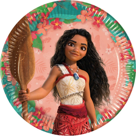 Platos 23cm Moana Vaiana II Fs 8 Unidades por Pack