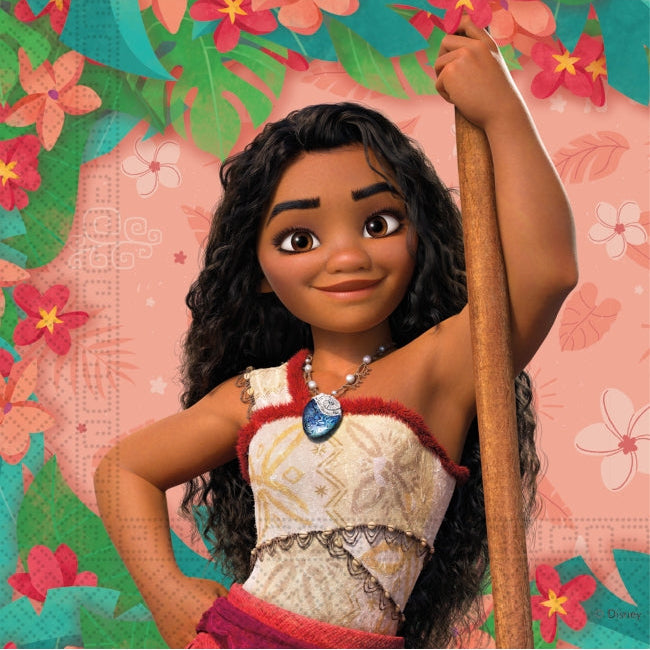Servilletas Moana Vaiana II 33x33cm 20uds