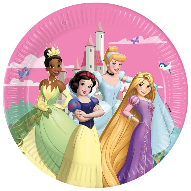 Platos Papel Princesas Mundo Disney 23 cm 8uds